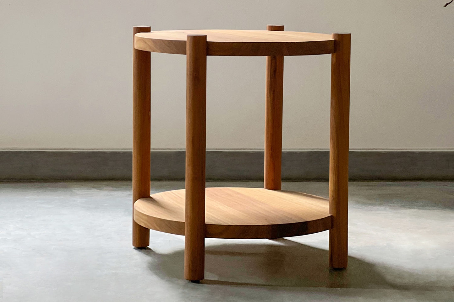 Torii Roundo Side Table - Uttarakhand Teak
