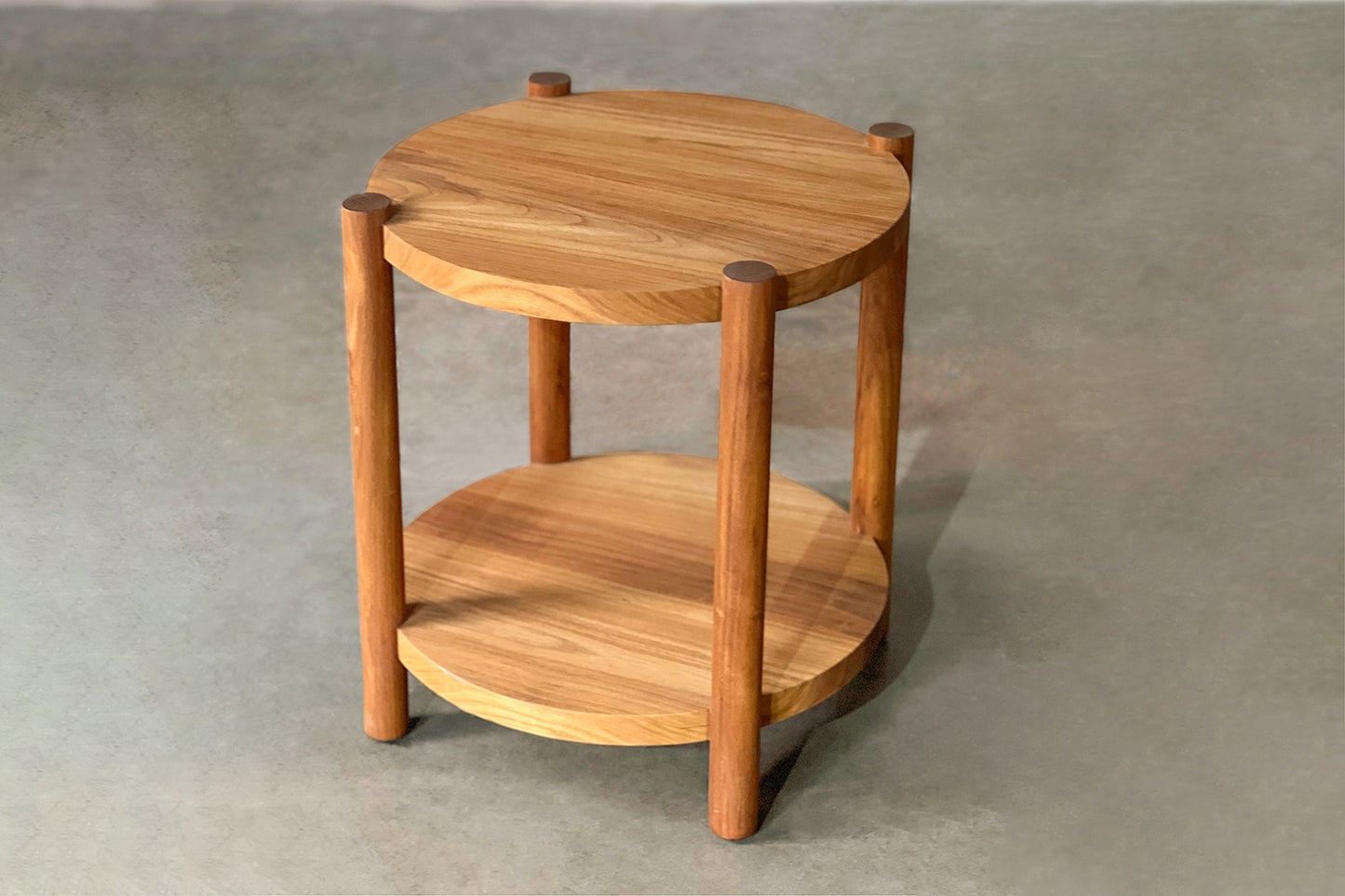 Torii Roundo Side Table - Uttarakhand Teak