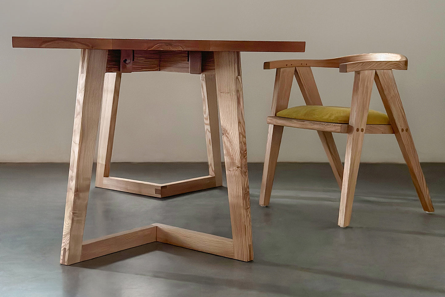 Concorde Dining Table - White Ash