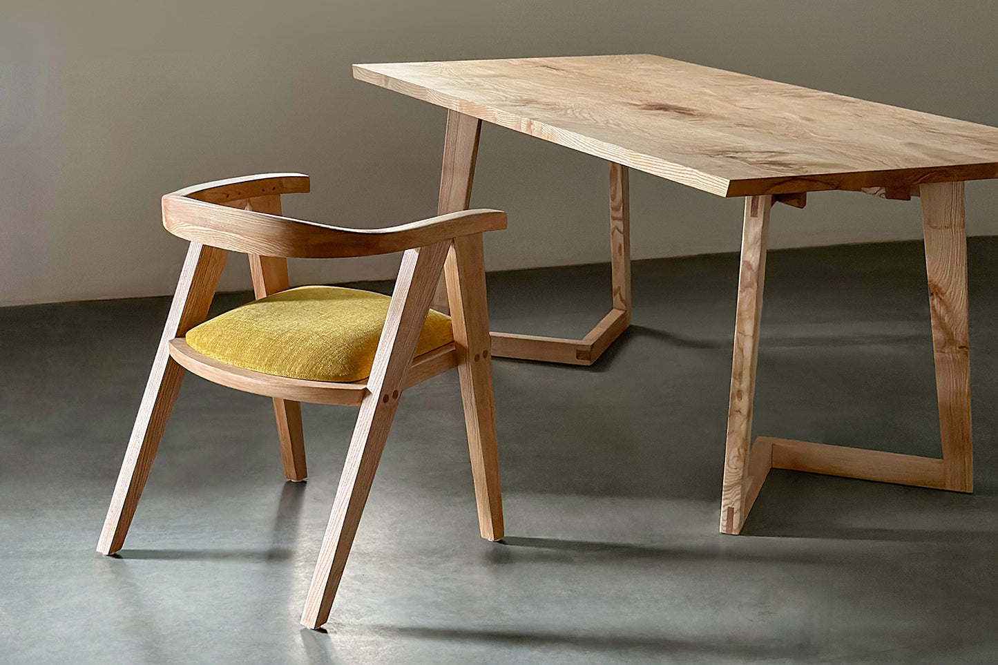 Concorde Dining Table - White Ash