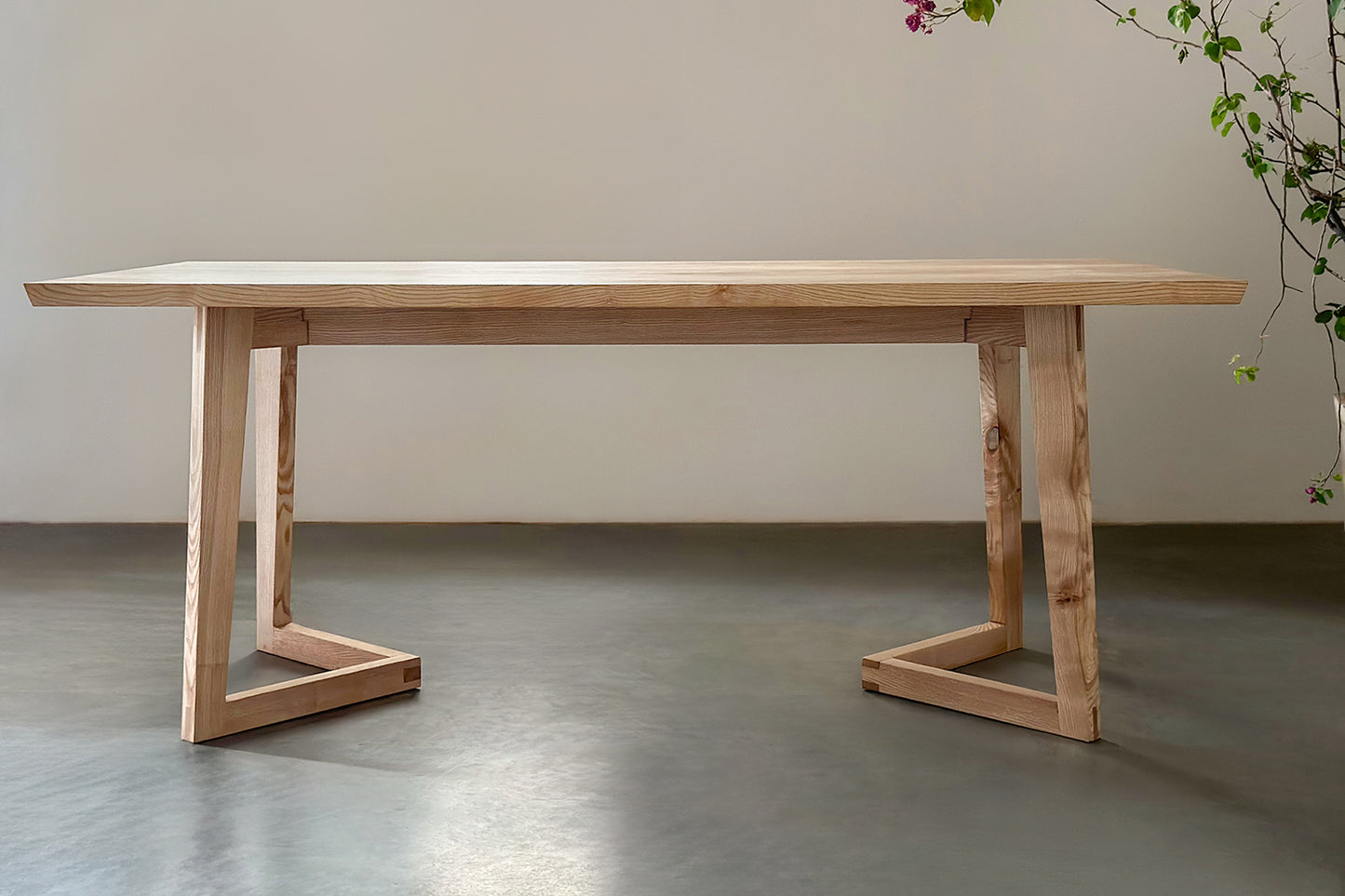 Concorde Dining Table - White Ash