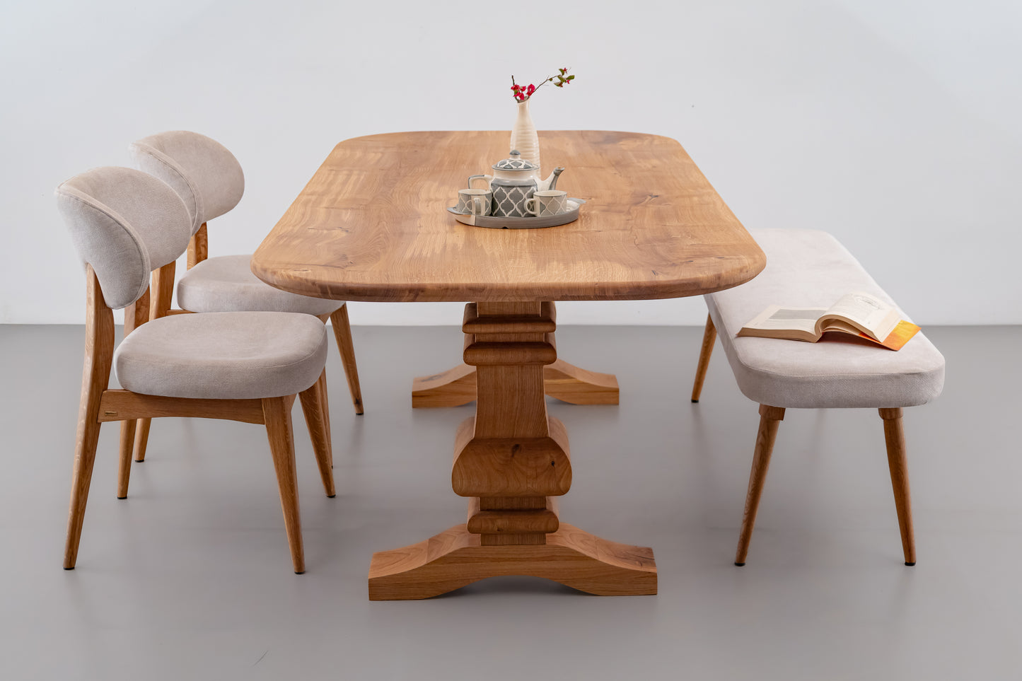 Nivāsa Dining Table - White Oak