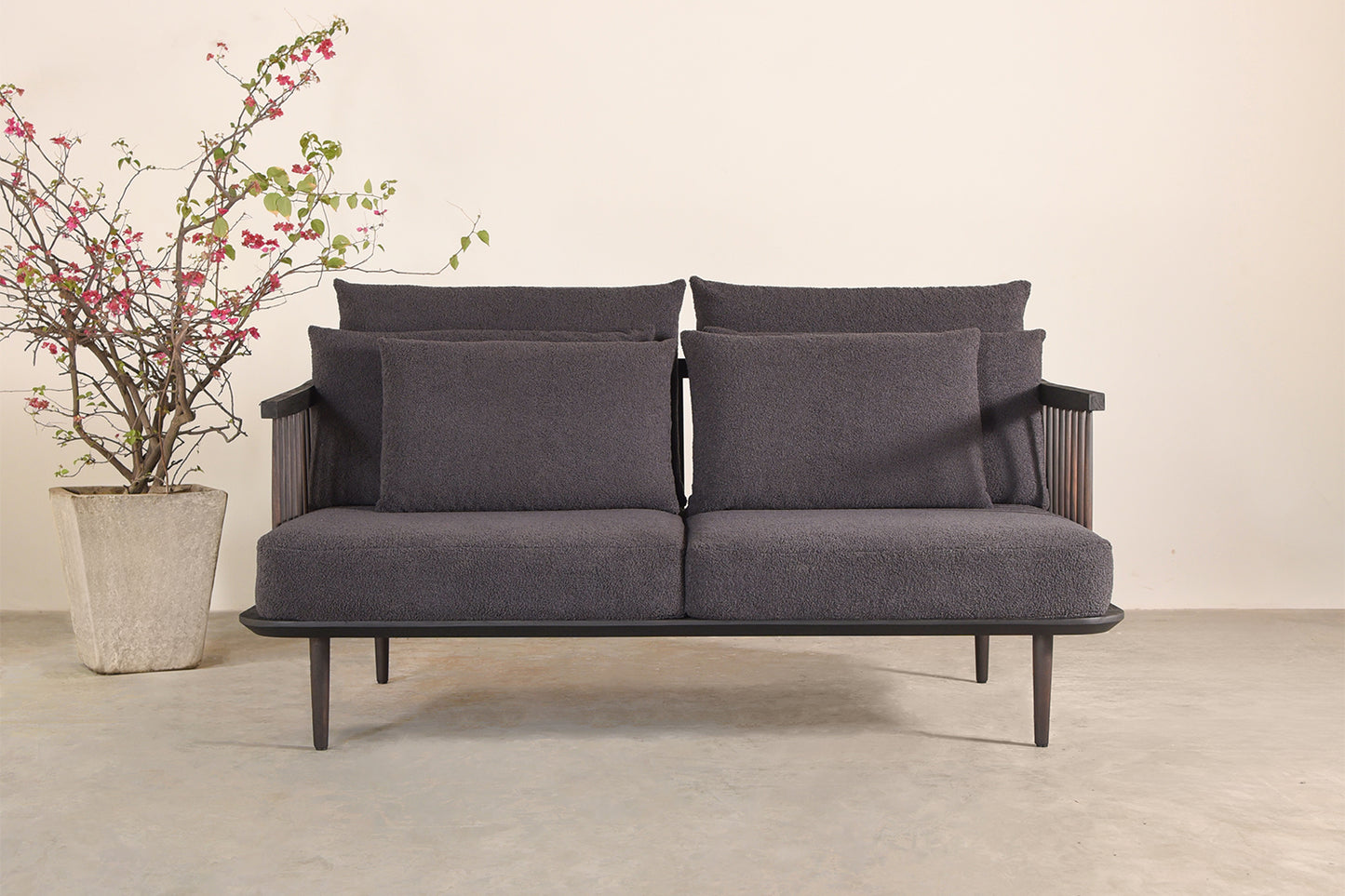 Aiko Lounger - Rosewood Black Oil Finish