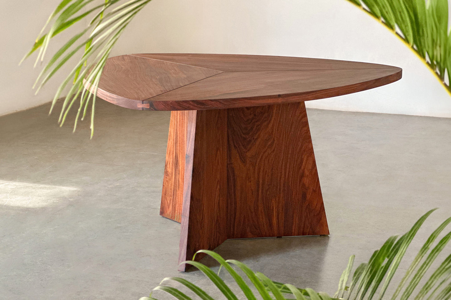 Trivit Triangle Dining Table - Rosewood