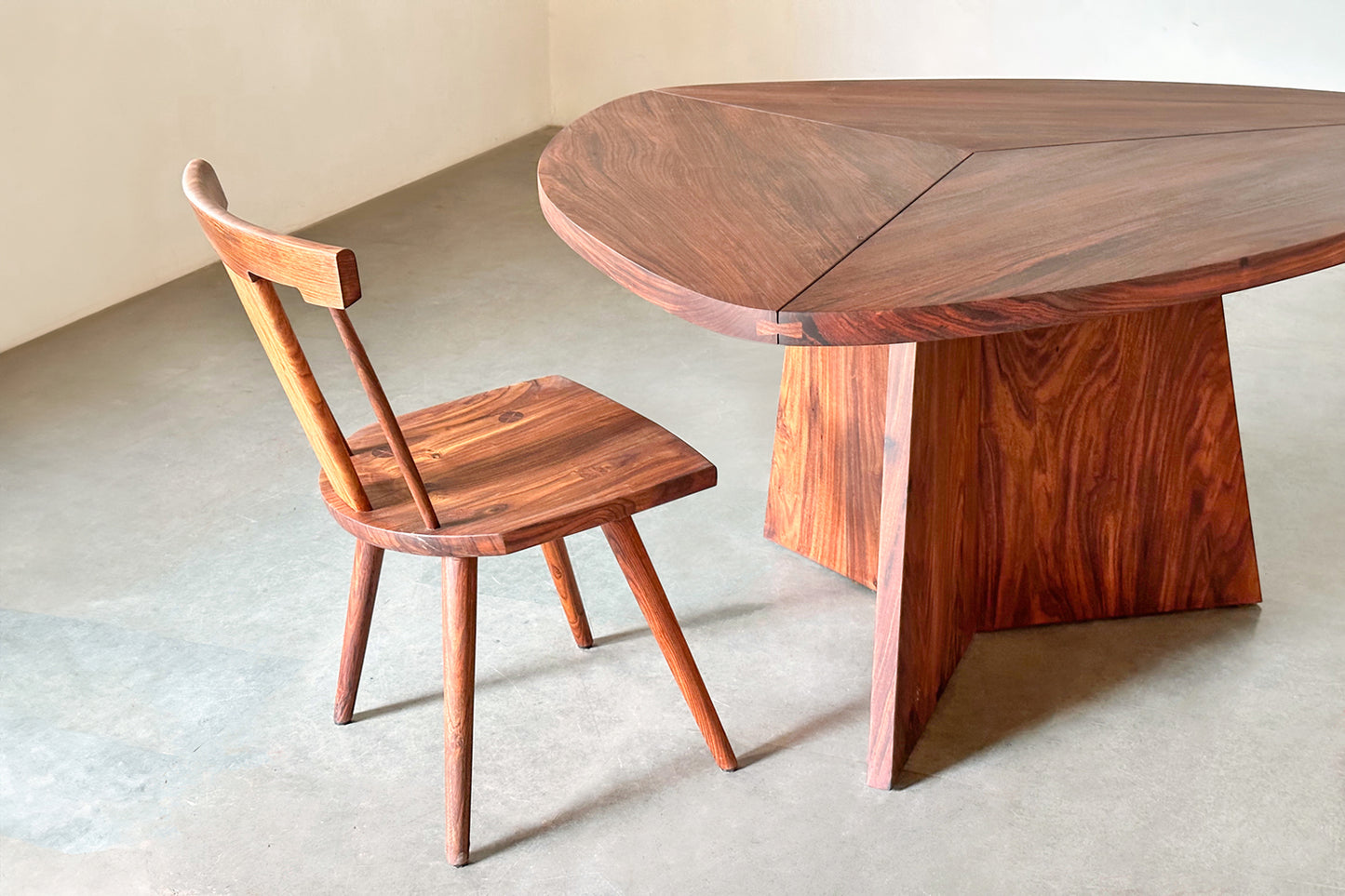 Trivit Triangle Dining Table - Rosewood