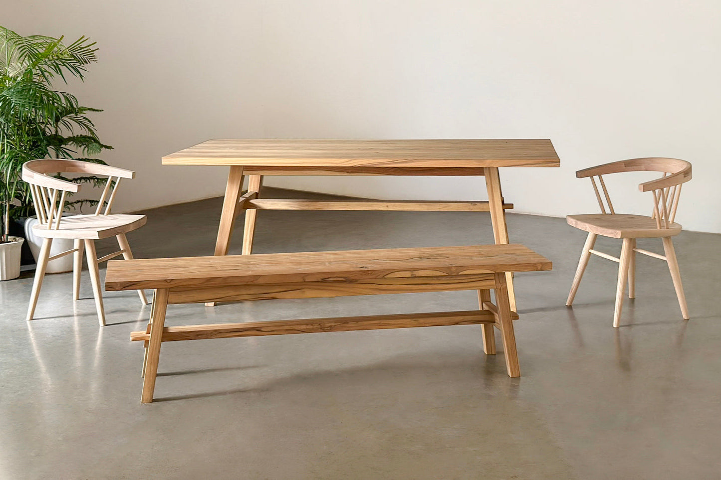 Easel Dining Table - Uttarakhand Teak