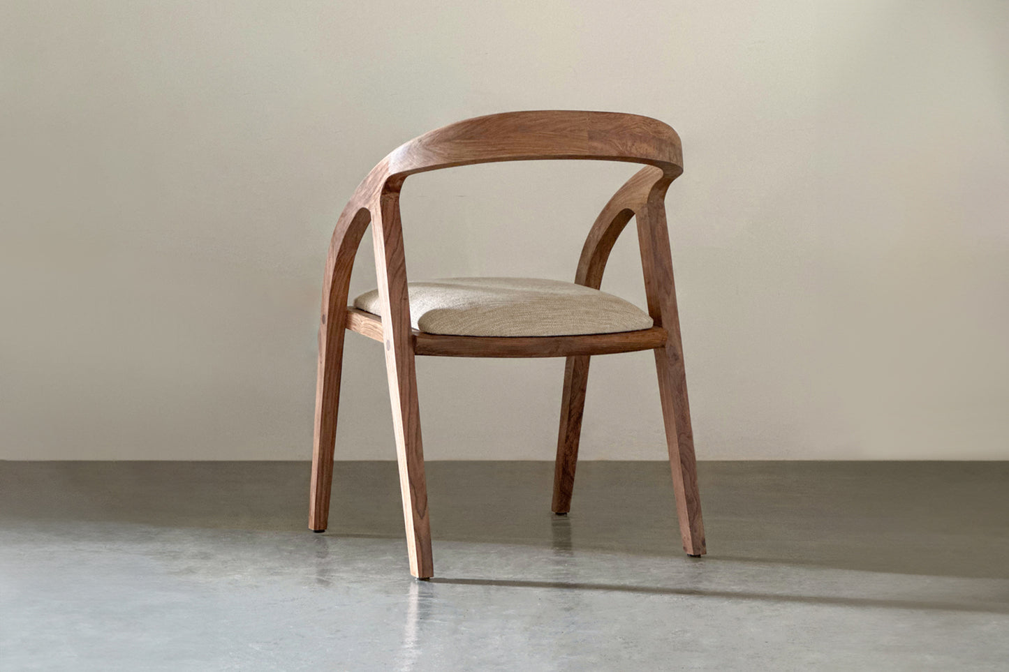 Nora Cushioned Chair - Rosewood