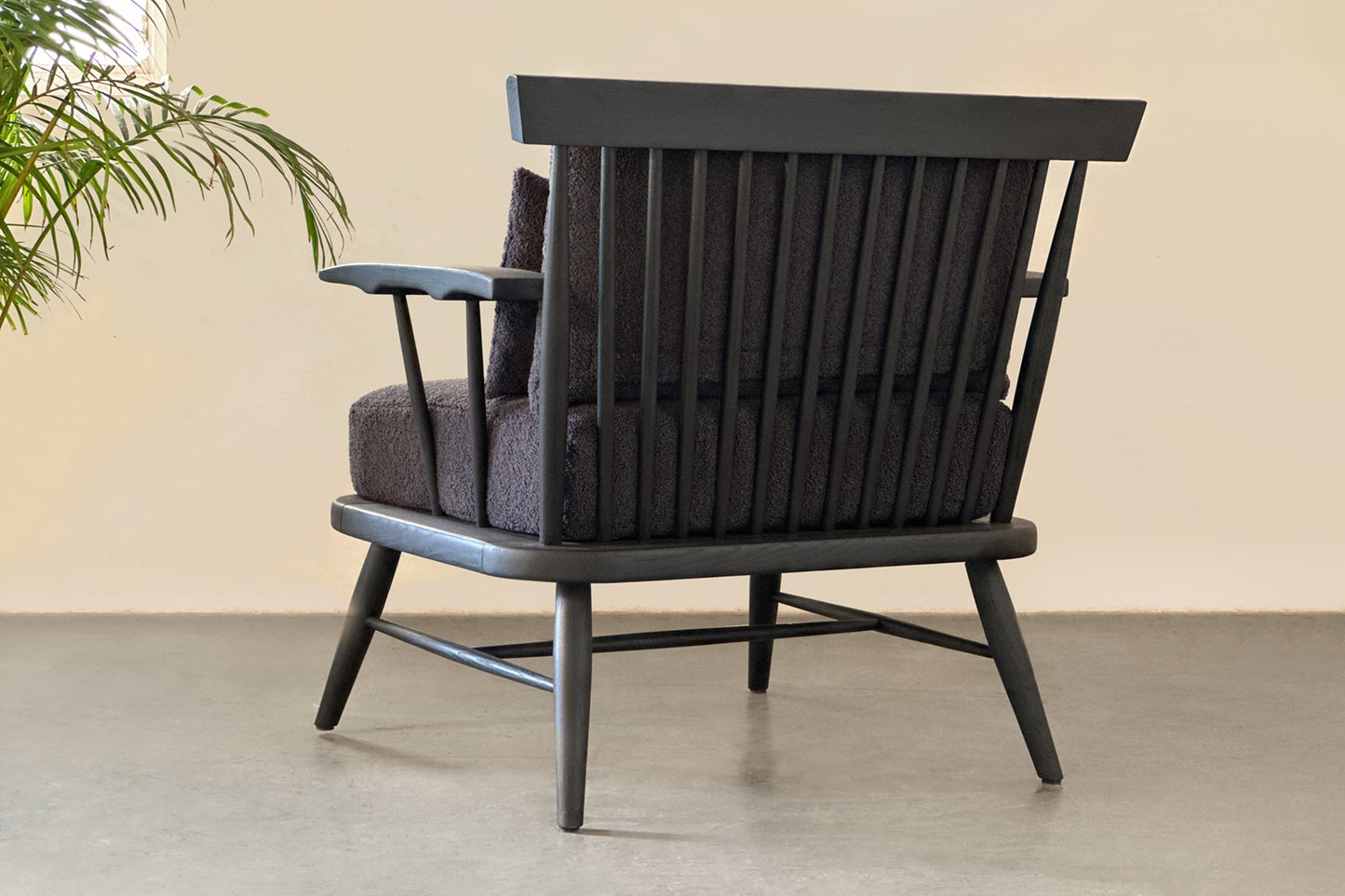 Elysium Lounger - Black stained White Ash