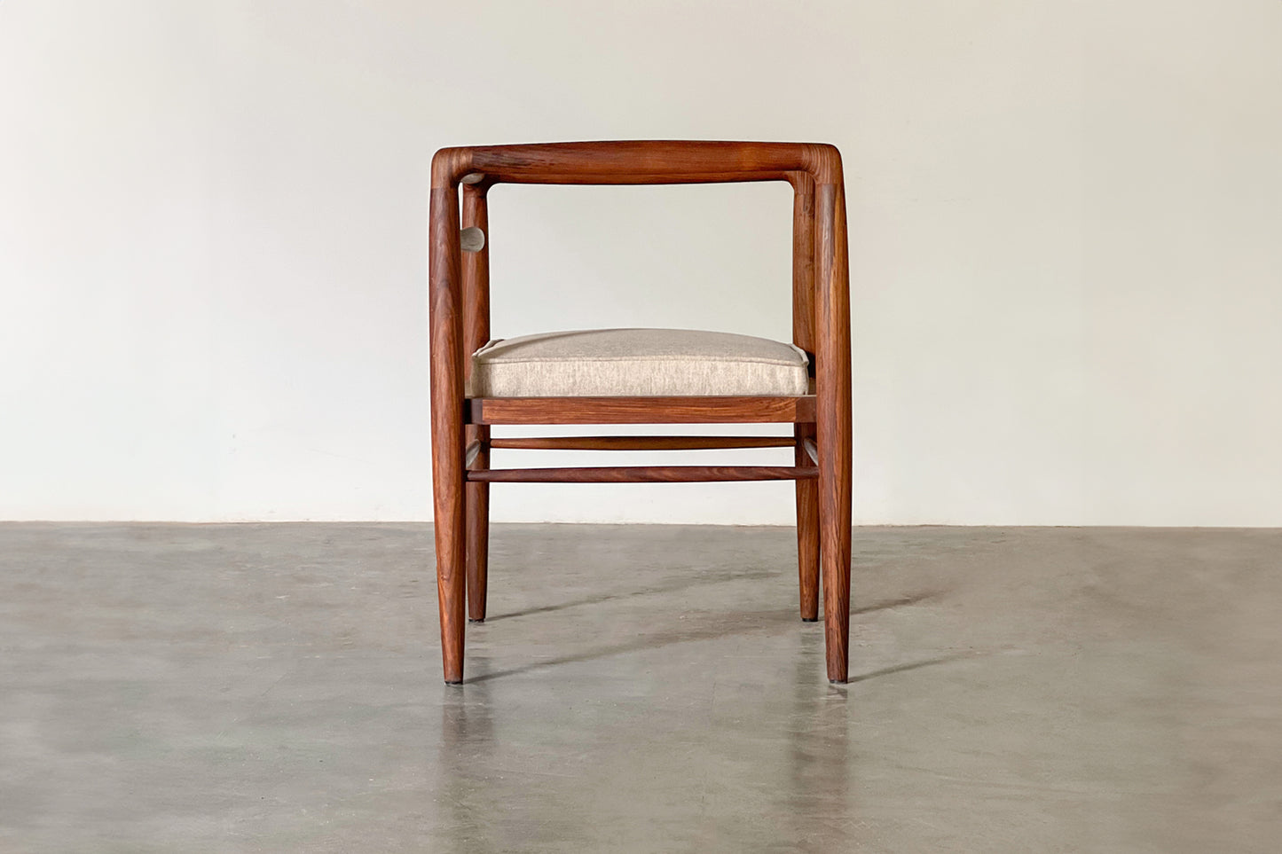Zen Cushioned Chair - Rosewood
