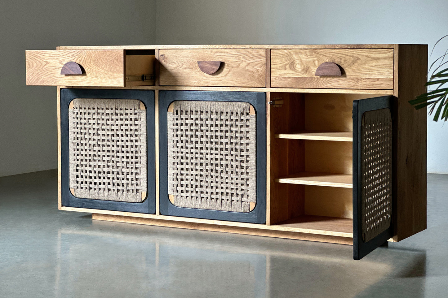 Hirobiro Console - White Oak