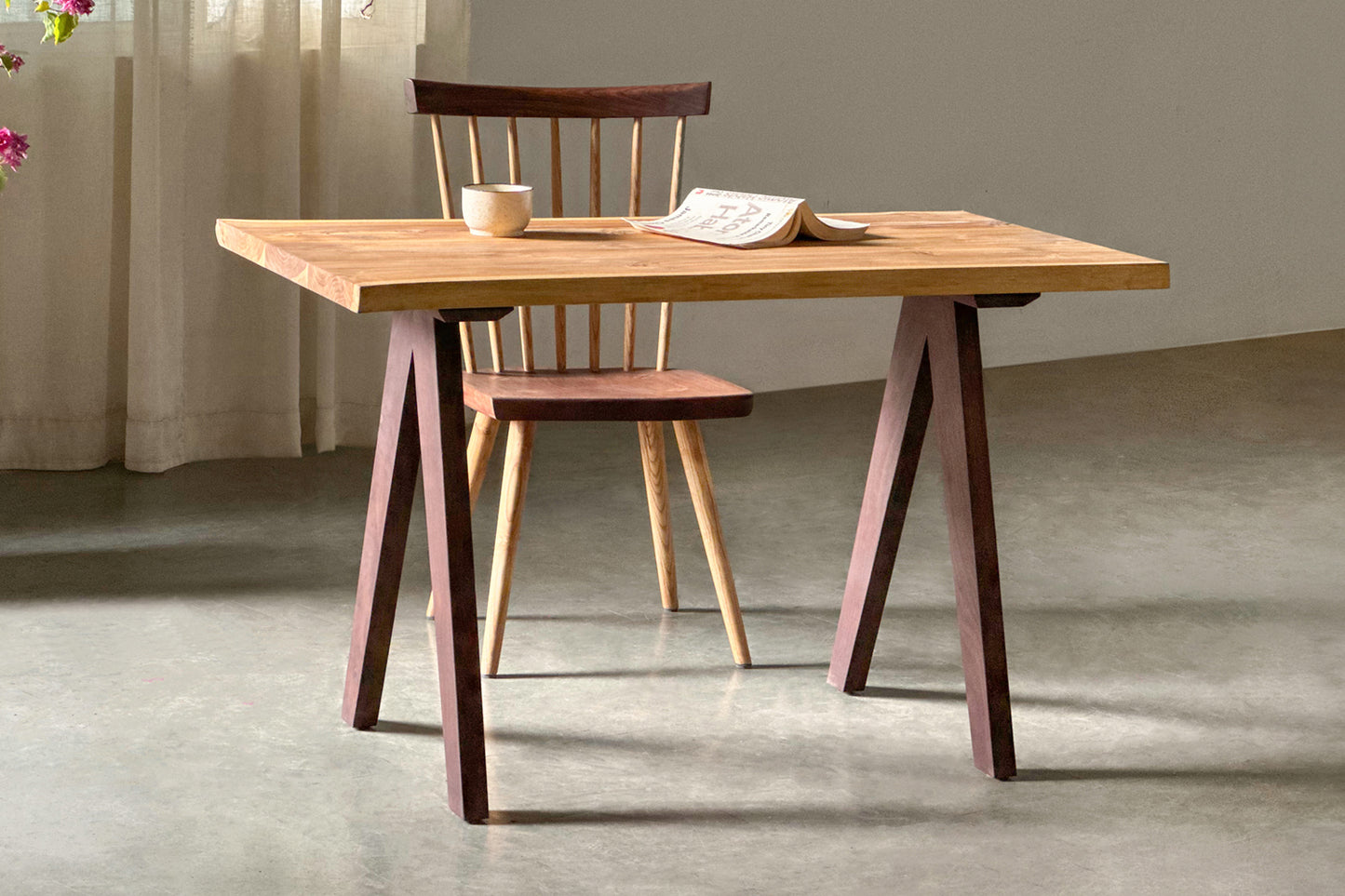 Accent Study Table - Uttarakhand Teak
