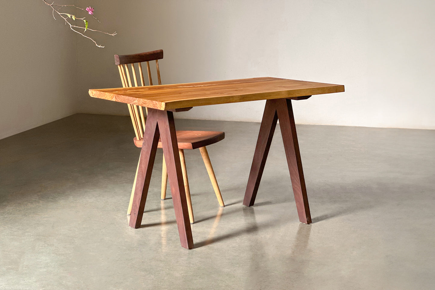 Accent Study Table - Uttarakhand Teak