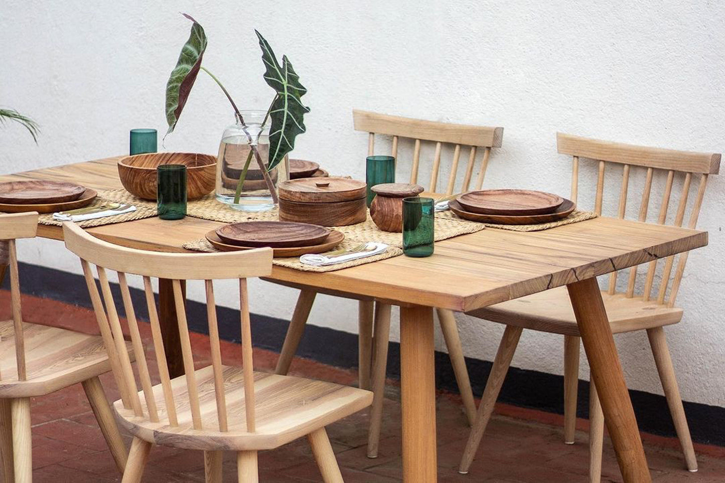 Mandrel Dining Table - Uttarakhand Teak