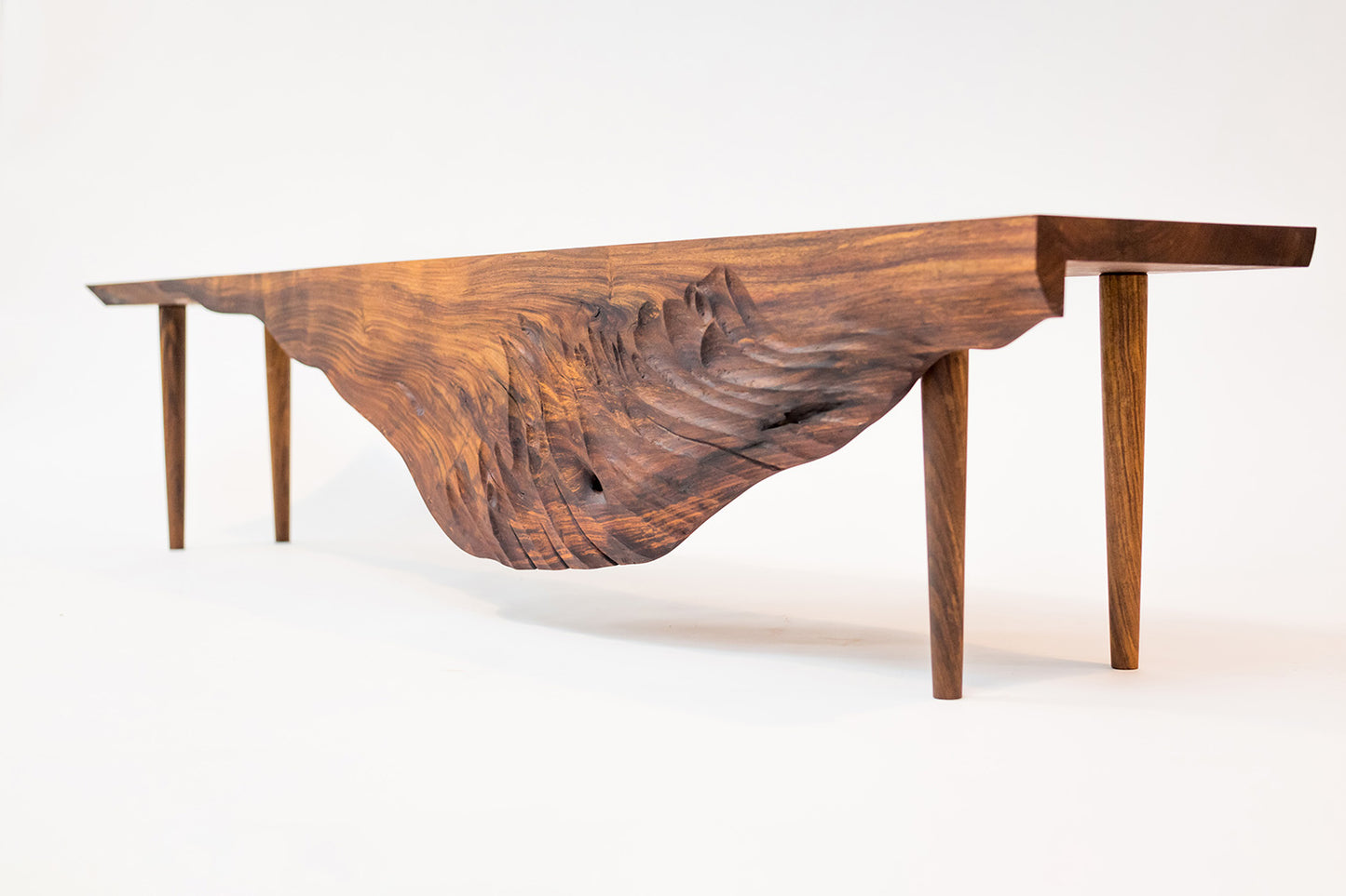Swan Bench - Rosewood
