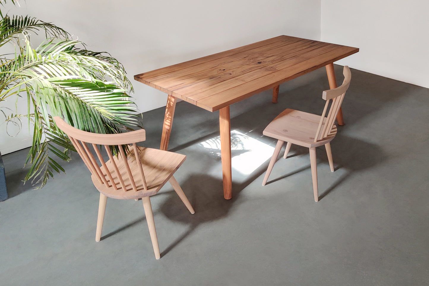 Mandrel Dining Table - Uttarakhand Teak