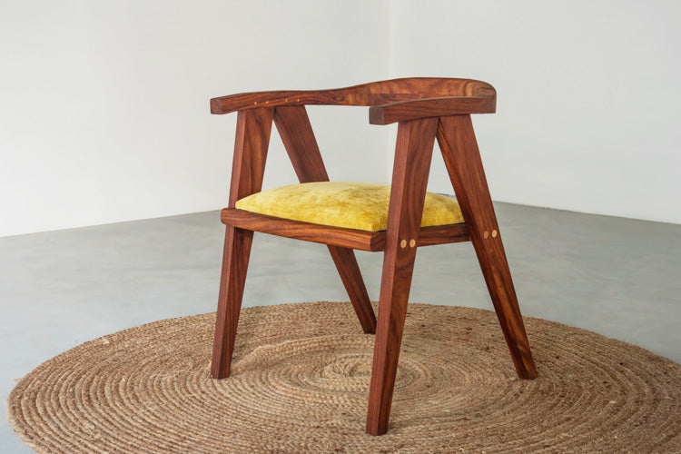 Accent Cushioned Chair - Rosewood