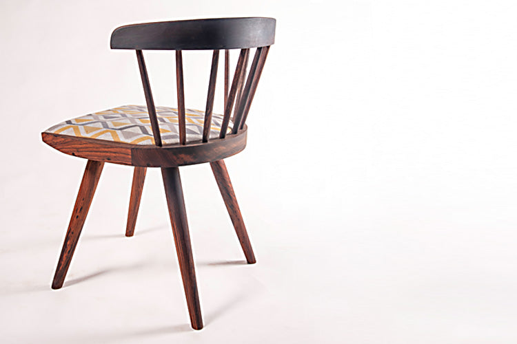 Windsor Low Back Cushioned Chair - Rosewood