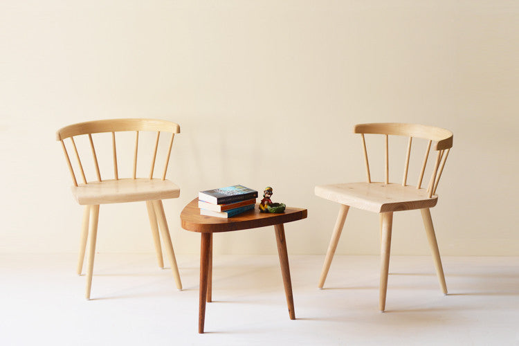 Windsor Low Back Chair - White Ash