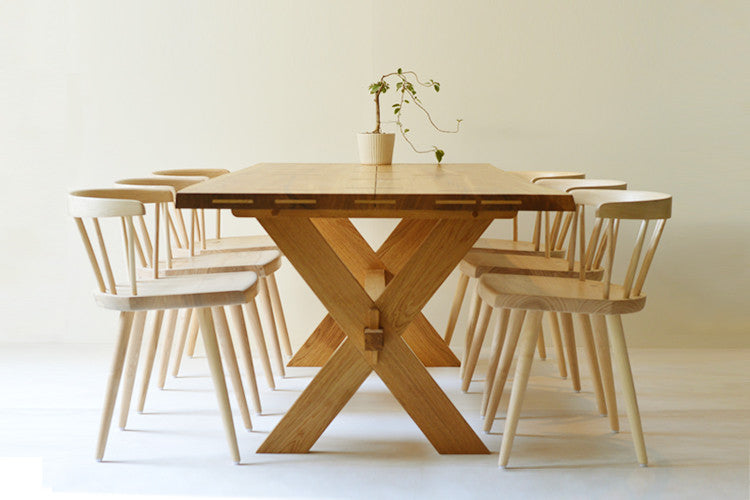 Crossroads Dining Table - White Oak