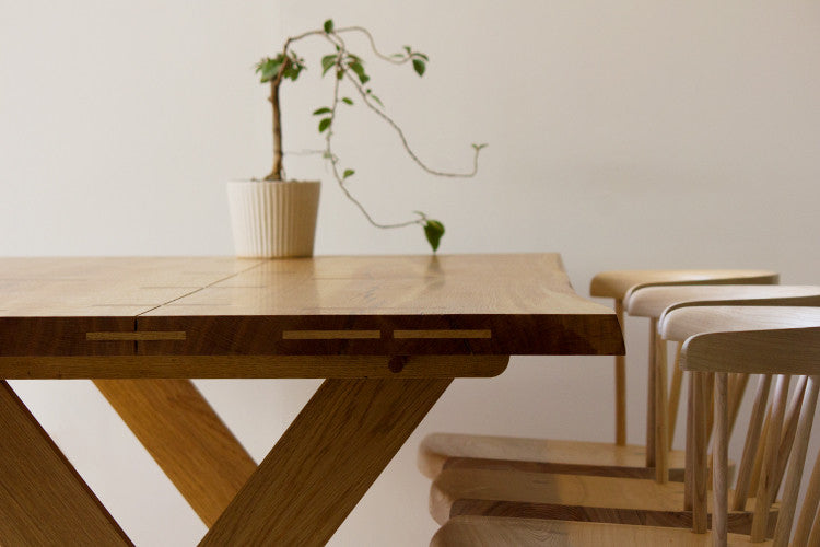 Crossroads Dining Table - White Oak