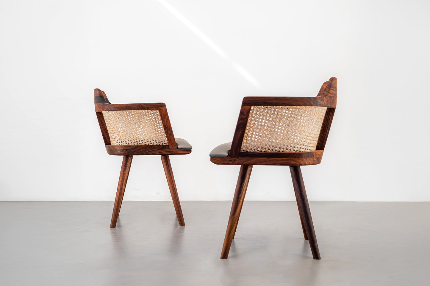 Rumi Cushioned Chair - Rosewood