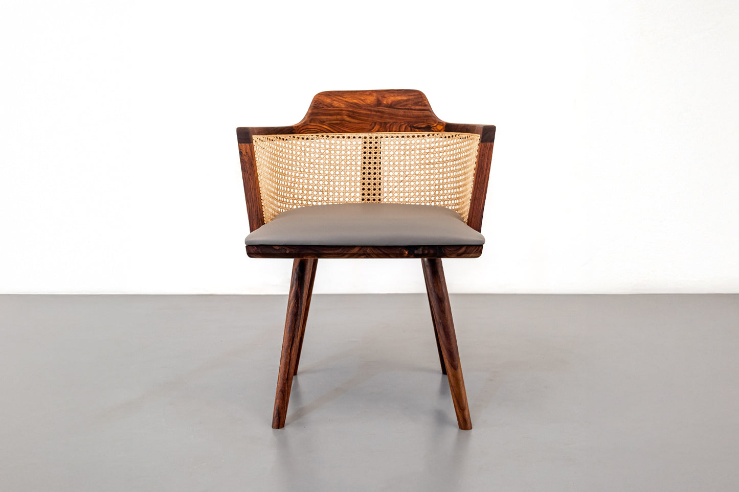 Rumi Cushioned Chair - Rosewood