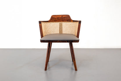 Rumi Cushioned Chair - Rosewood