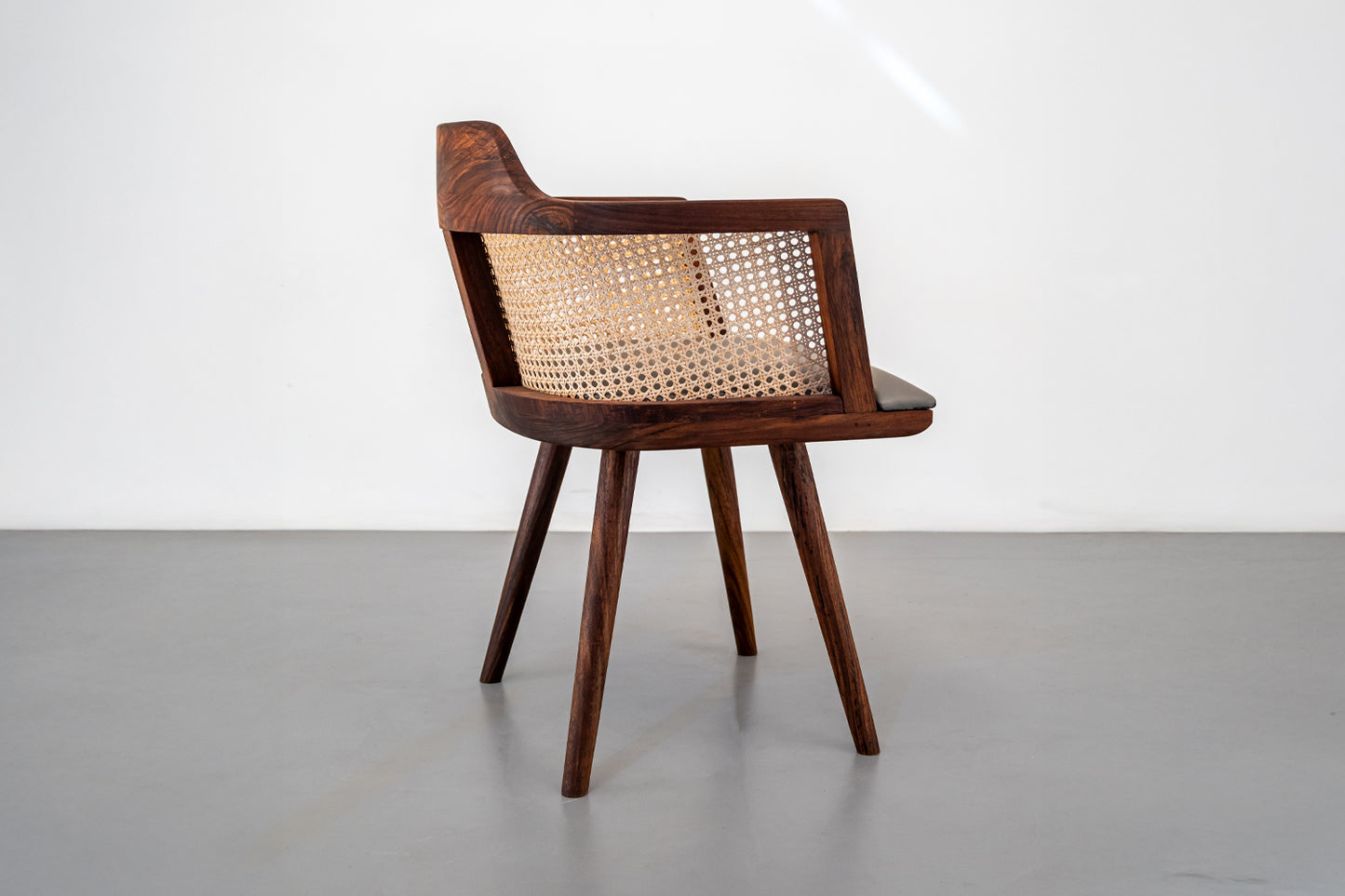 Rumi Cushioned Chair - Rosewood