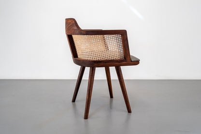 Rumi Cushioned Chair - Rosewood