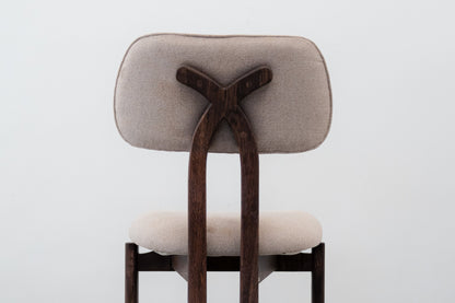 Anjeer Cushioned Chair- White Oak with Chocolate Oil