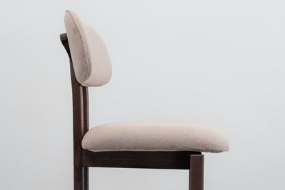Anjeer Cushioned Chair- White Oak with Chocolate Oil