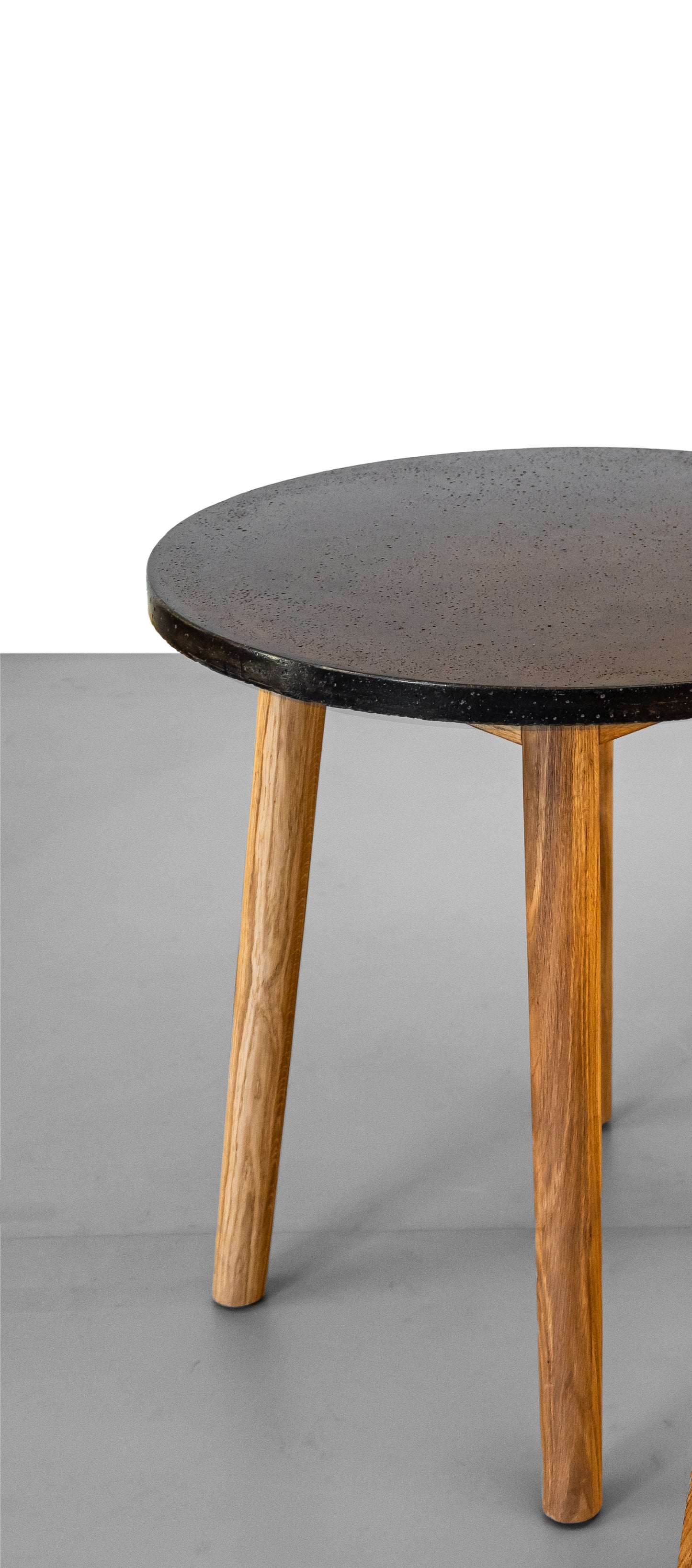 Mandrel Dining Table Concrete - White Oak