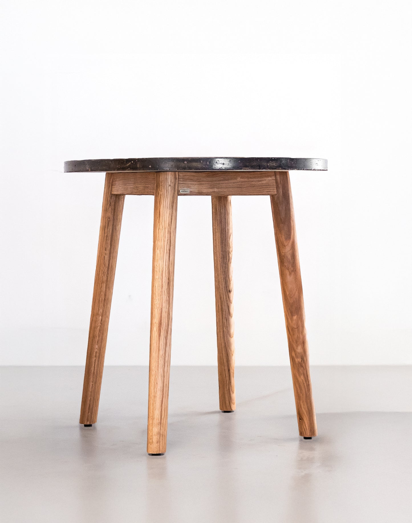 Mandrel Dining Table Concrete - White Oak