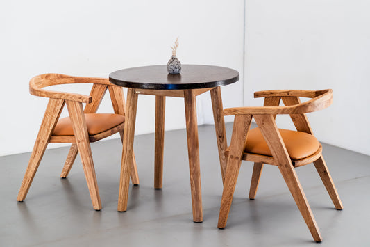 Mandrel Dining Table Concrete - White Oak
