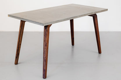 Mantis Dining Table  Concrete - Rosewood