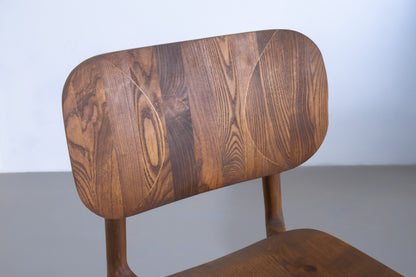 Cove Chair - Ice Brown Stained White Ash