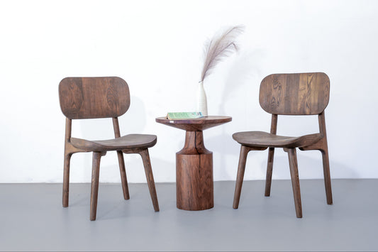 Cove Chair - Ice Brown Stained White Ash