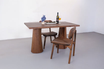 Mesa Venti Dining Table - Ice Brown Stained White Ash