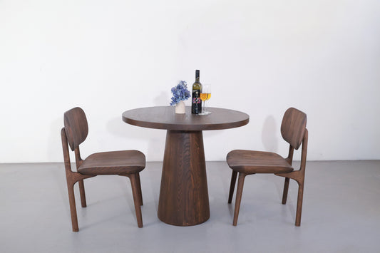 Mesa Dining Table - Ice Brown Stained White Ash