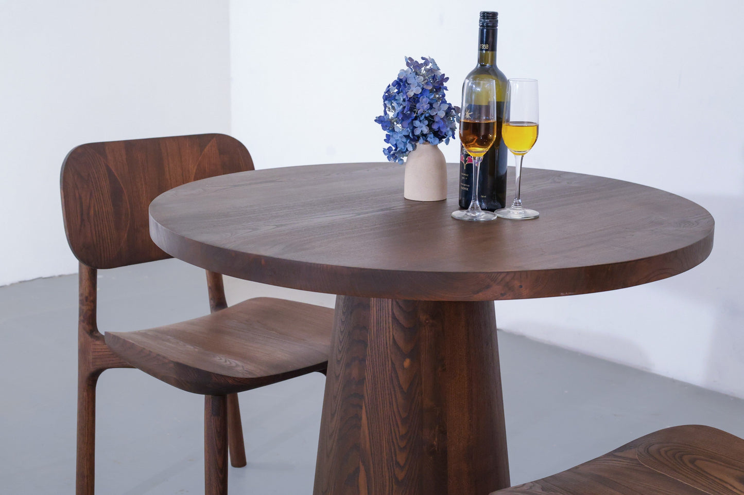 Mesa Dining Table - Ice Brown Stained White Ash
