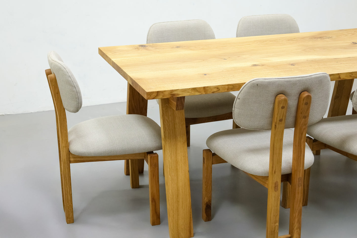 Vortex Grande Dining Table - White Oak