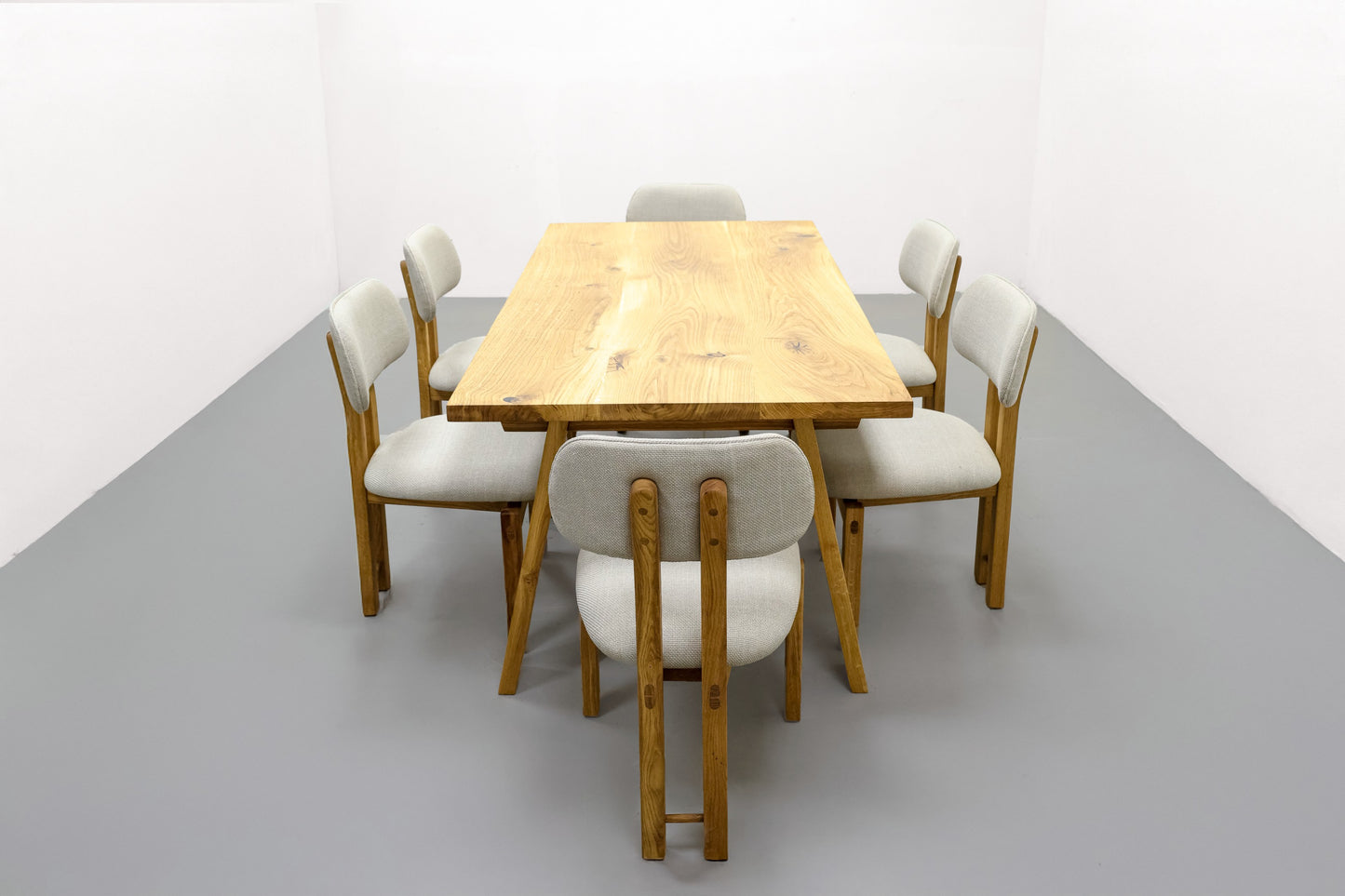 Vortex Grande Dining Table - White Oak