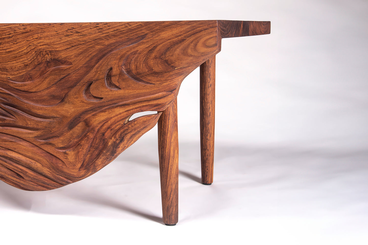 Swan Bench - Rosewood