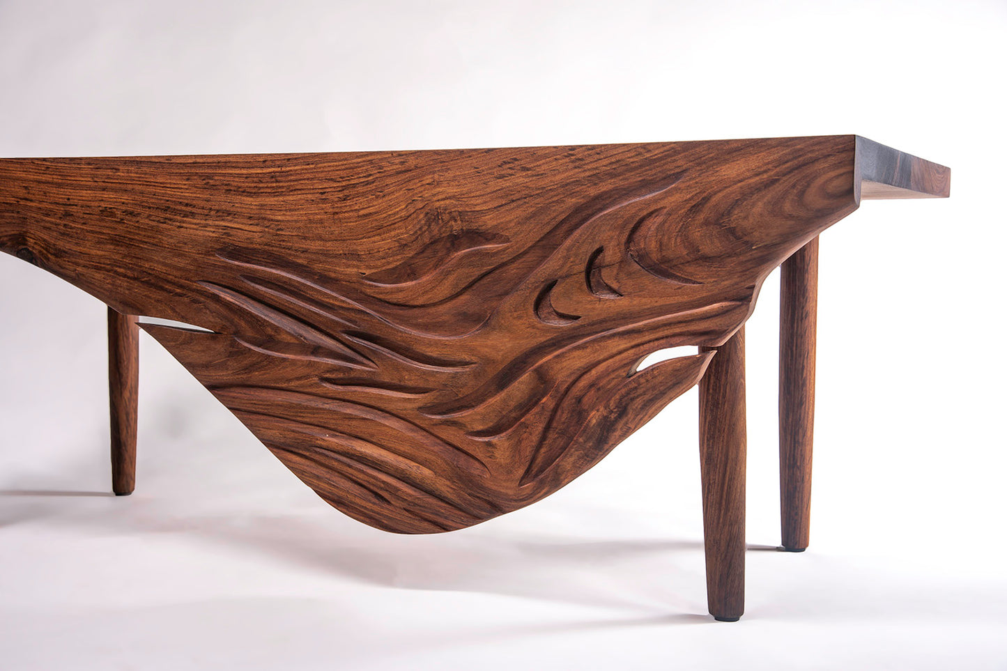 Swan Bench - Rosewood