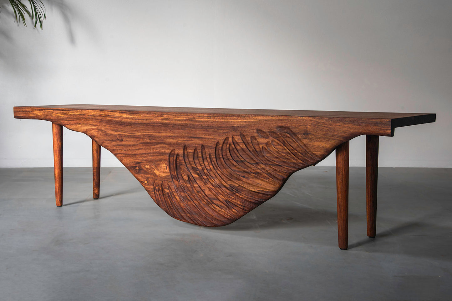 Swan Bench - Rosewood