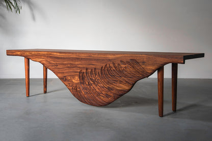 Swan Bench - Rosewood